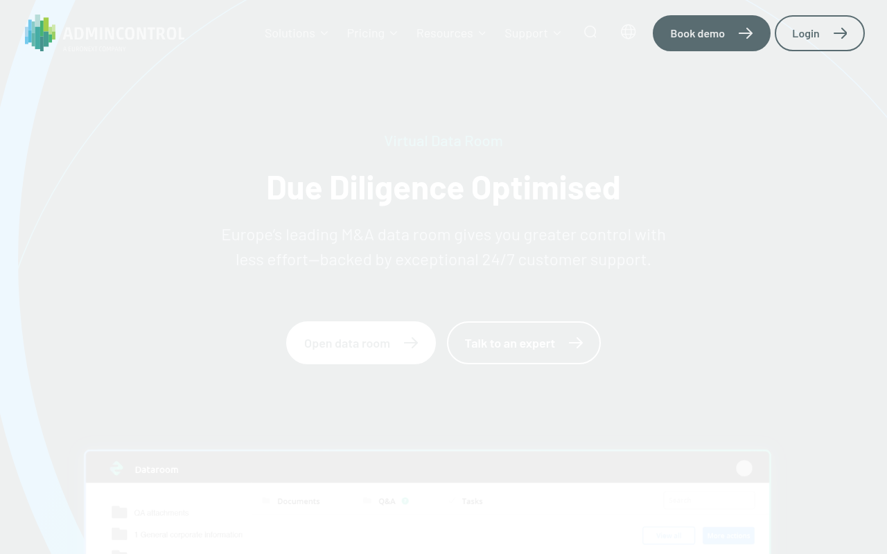 AdminControl homepage